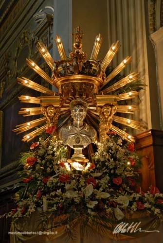 Busto argenteo del Patrono San Pietro eremita